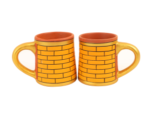 Brick Coffee Mugs Orange