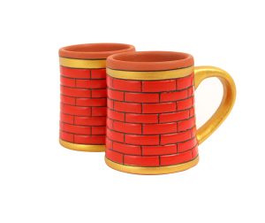 Brick Coffee Mugs Red